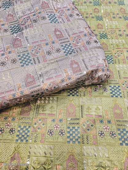 Cream Malai Silk Fabric for Designer Kurta Pajama – Men's Ethnic Wear Material